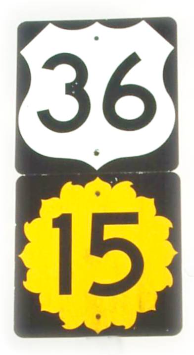 Highway 35 and Highway 15 Sign